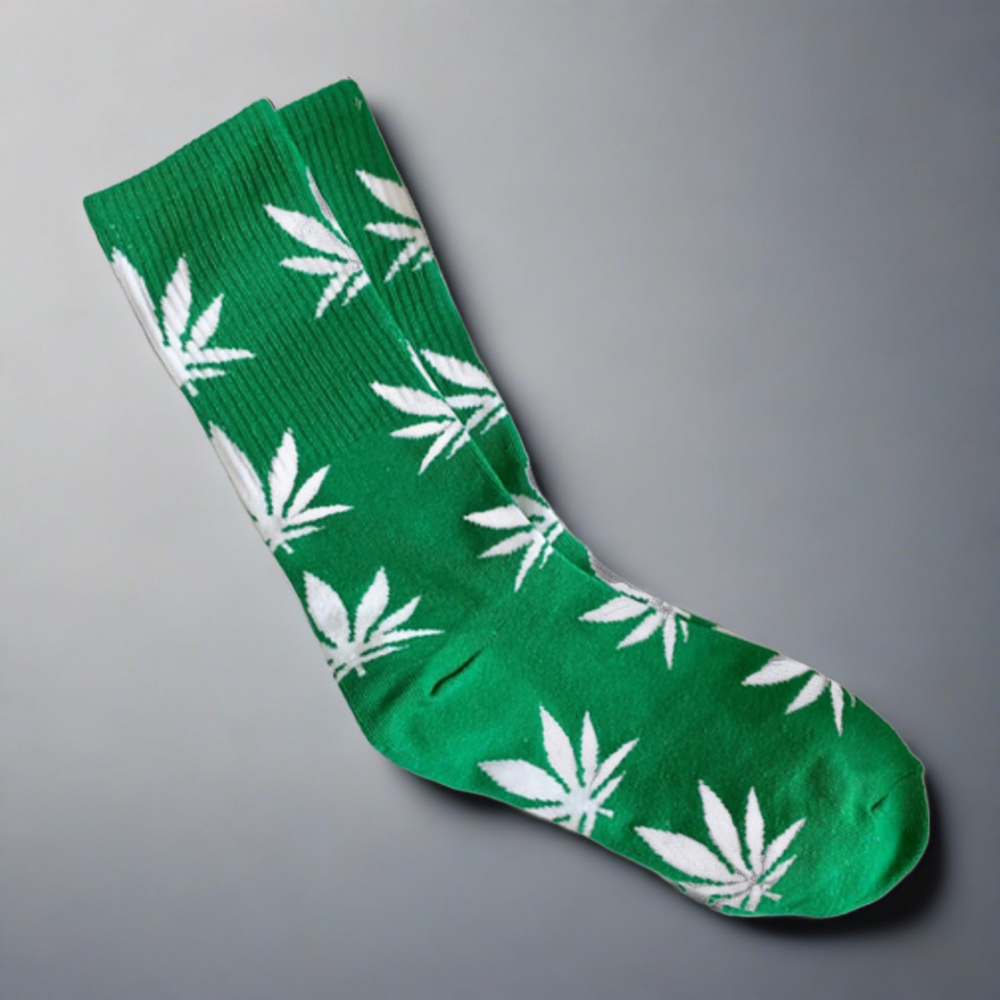 green weed socks