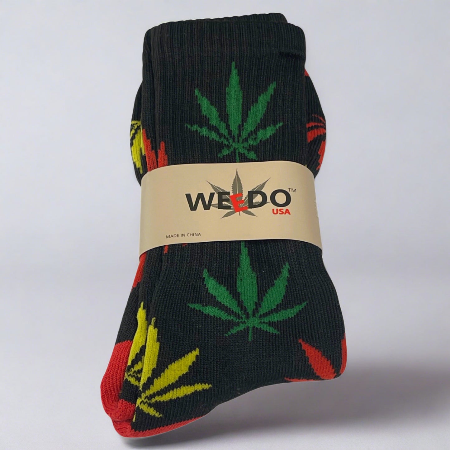 A pack of a pair of Weed socks