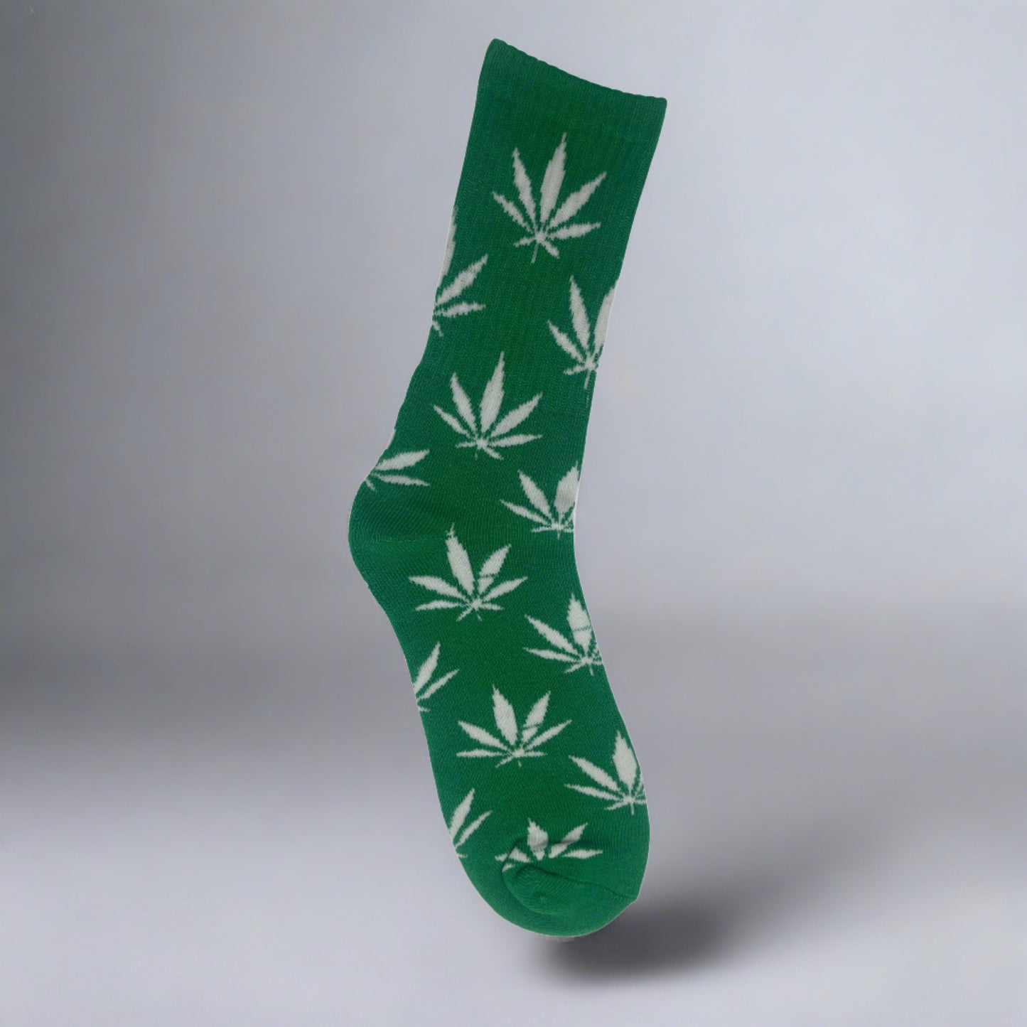 subtle pot leaf socks