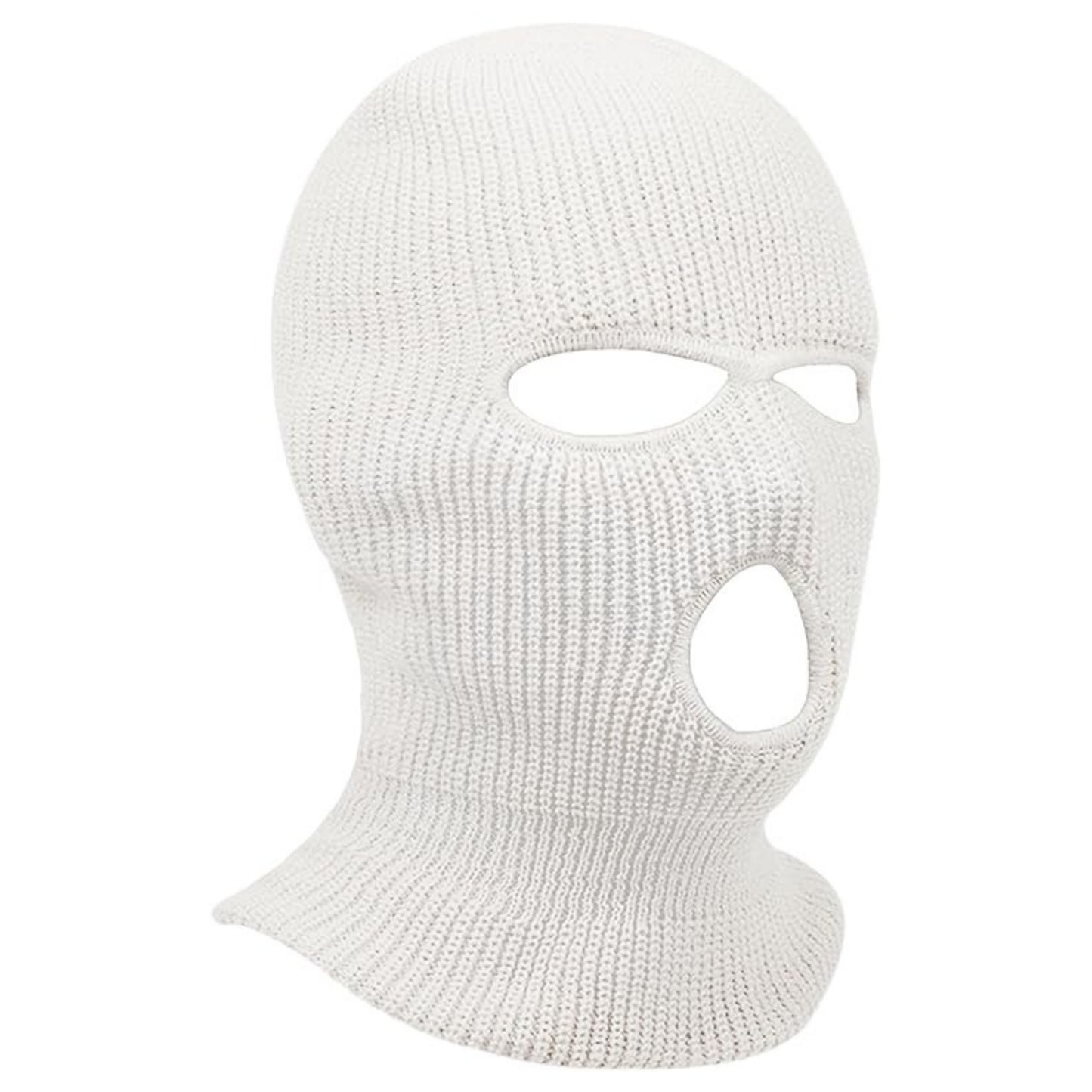 white ski masks 3-hole