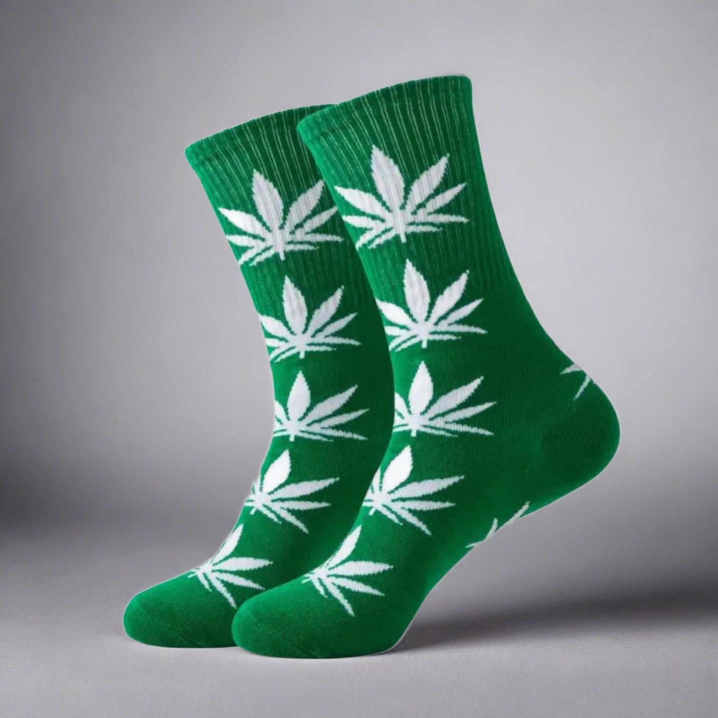 green weed socks