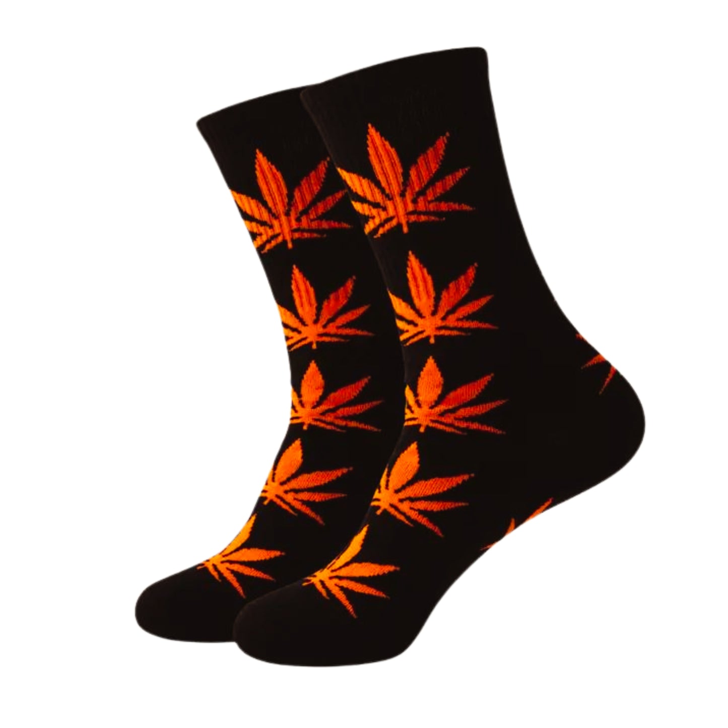 orange pot leaf socks