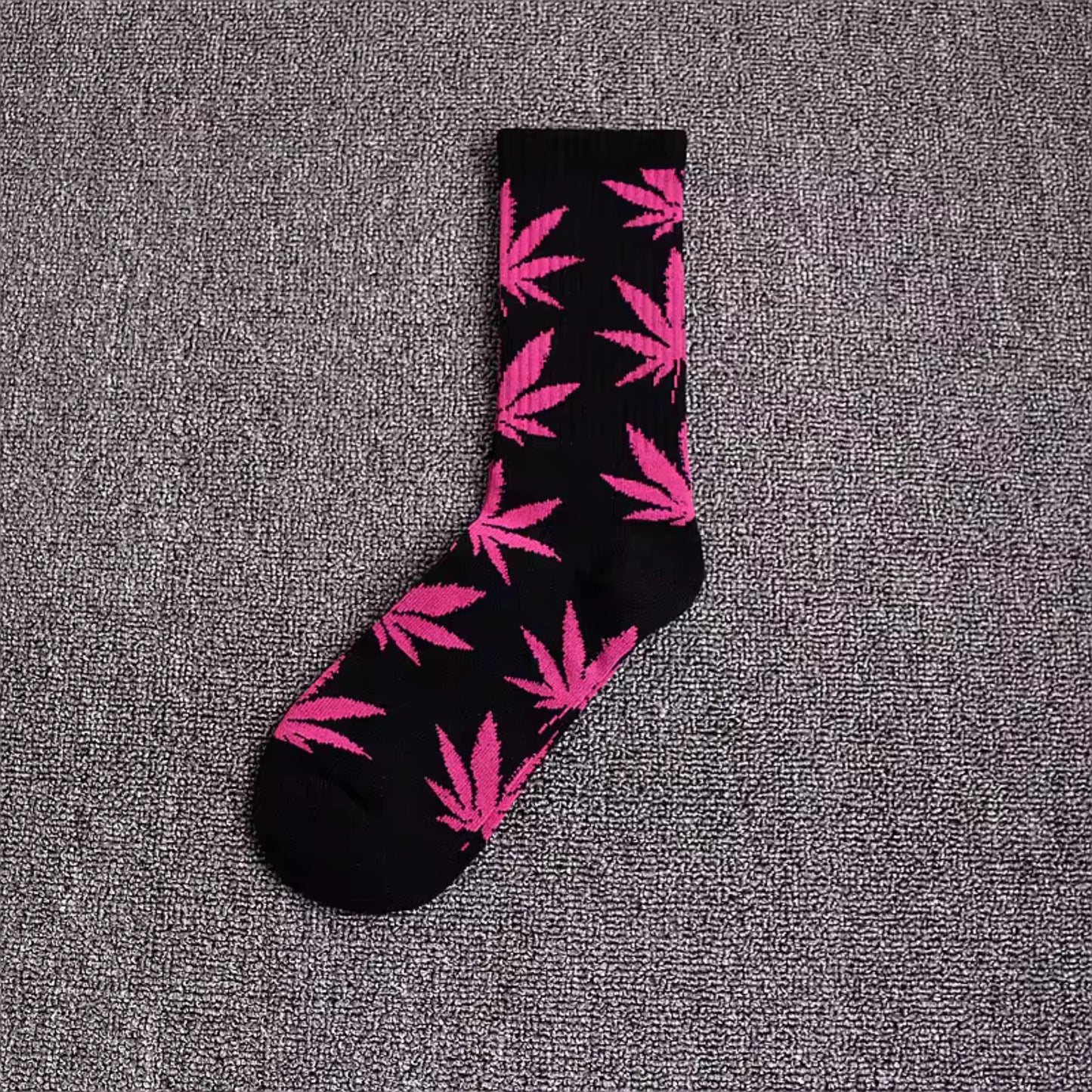 purple pot leaf socks