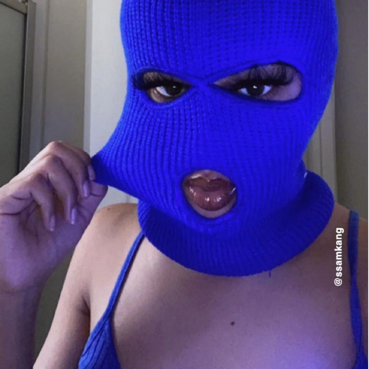 Blue Ski Mask