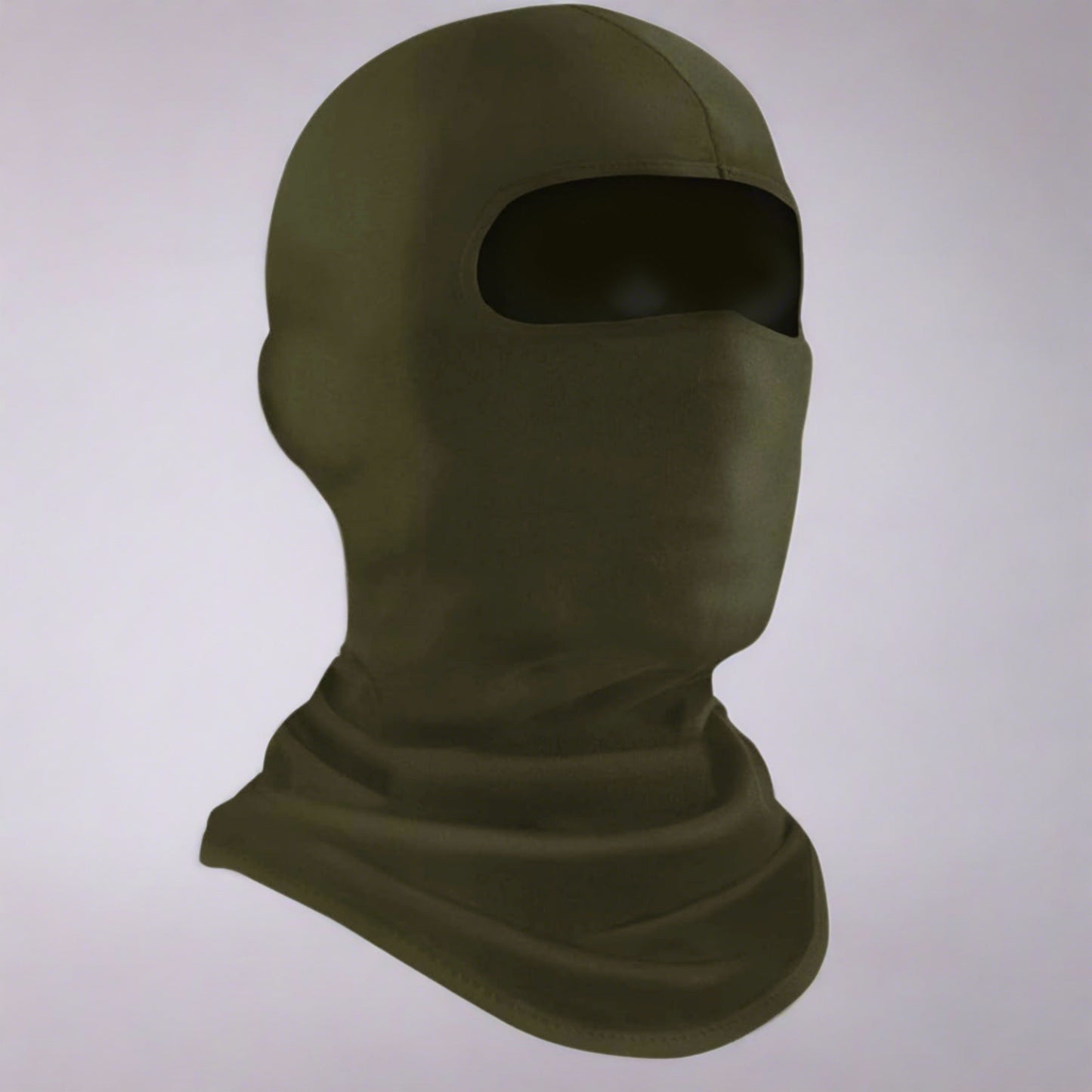 Lightweight thin dark army green balaclava ski mask