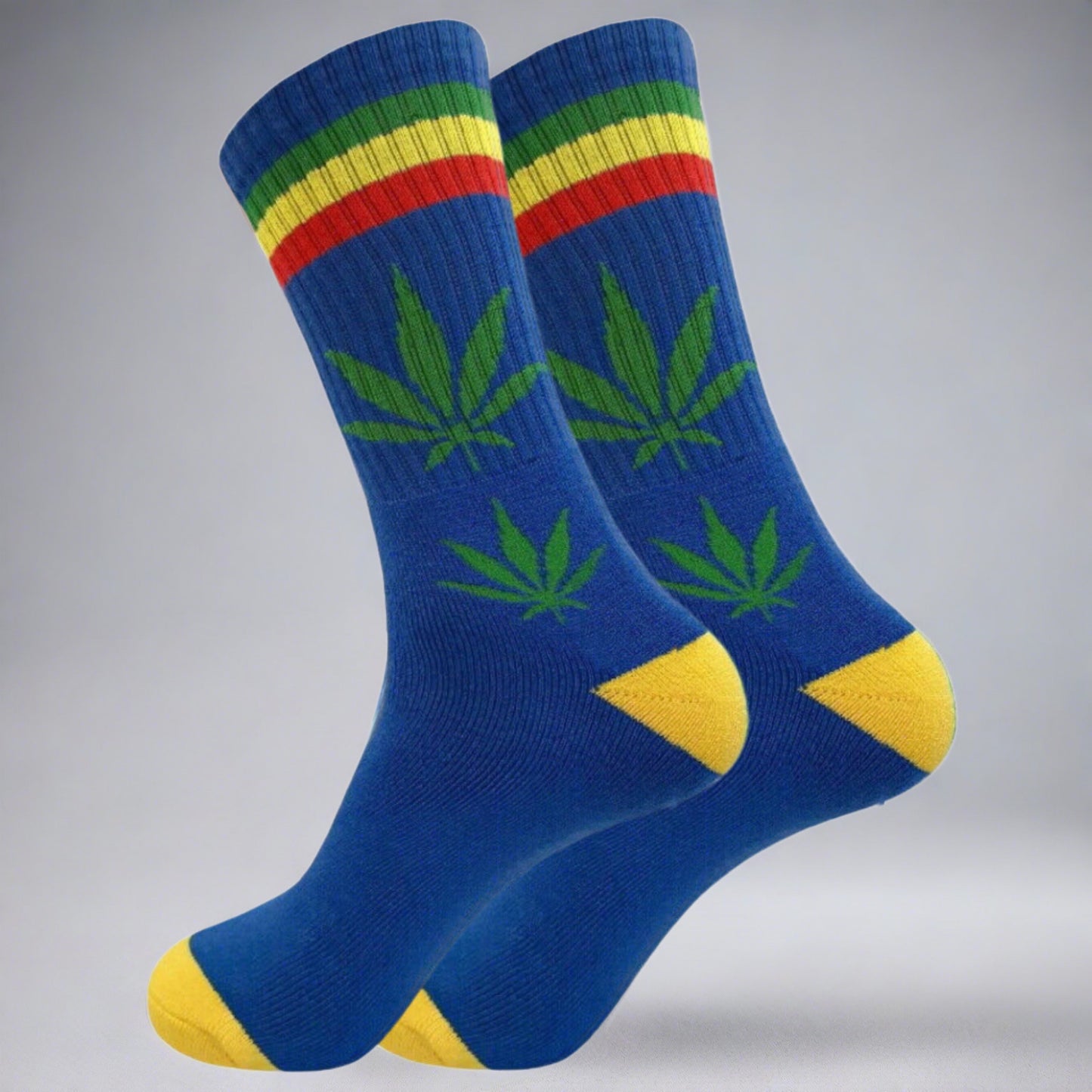 blue weed socks