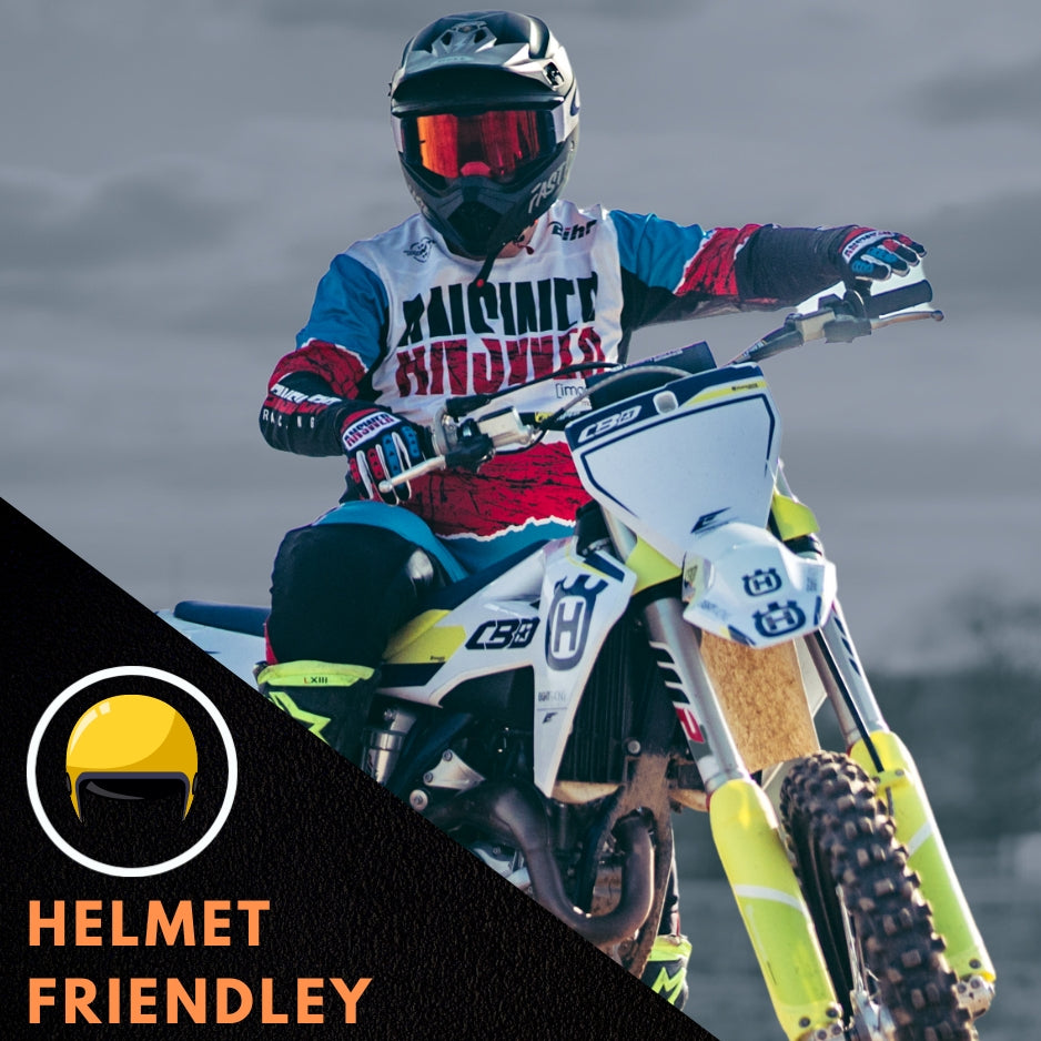Helmet friendly black sports balaclava for motorcycles and power sports