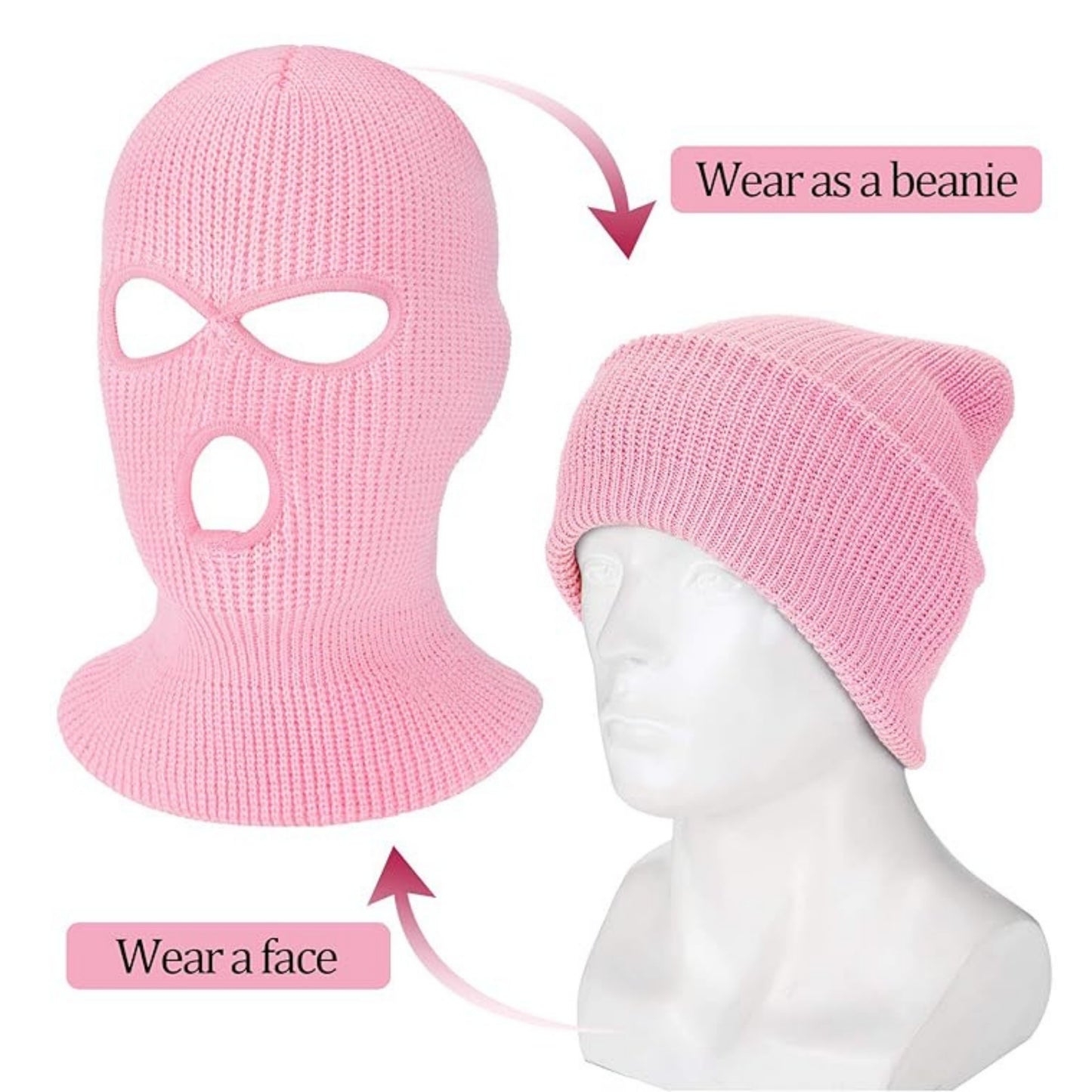 Pink Ski Mask