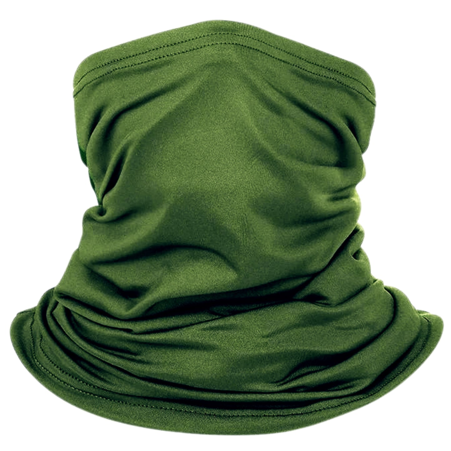 Army Green neck gaiter, half face mask, head cover for military tactical gear