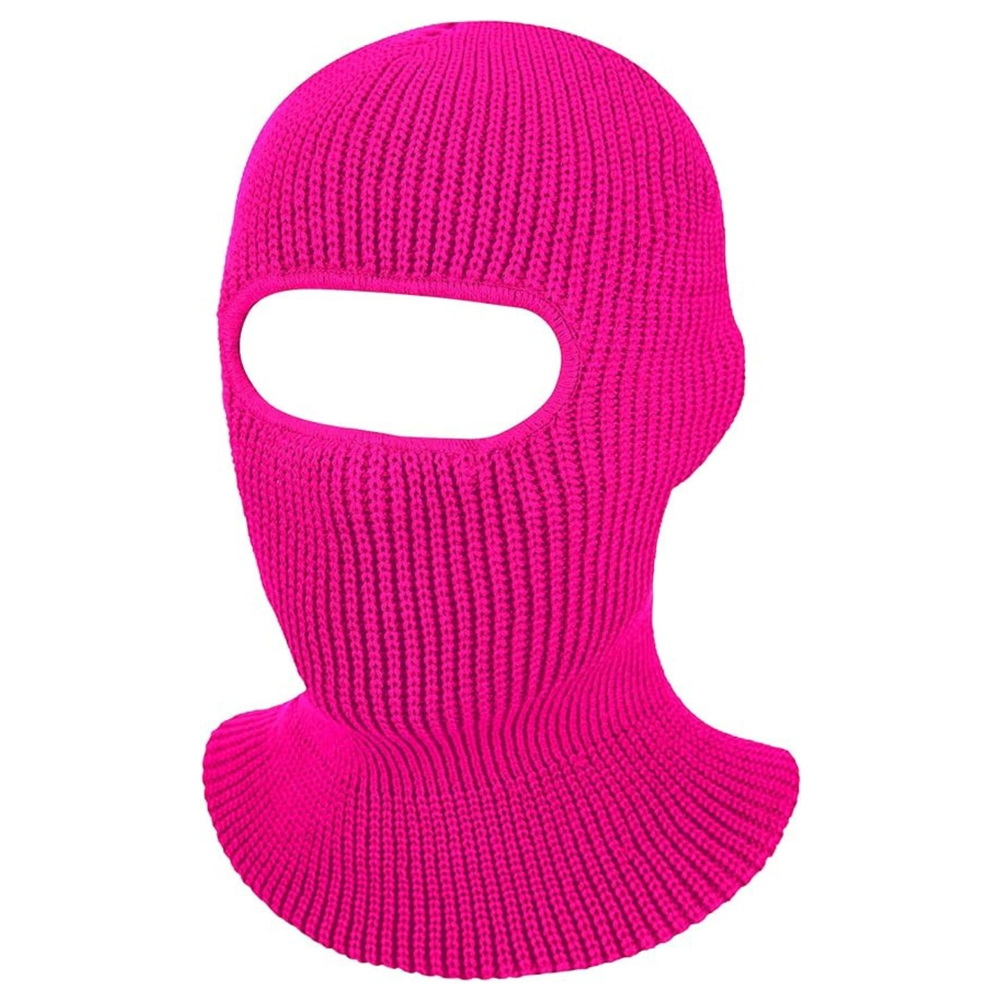 Neon Pink 1-hole ski mask Unisex balaclava