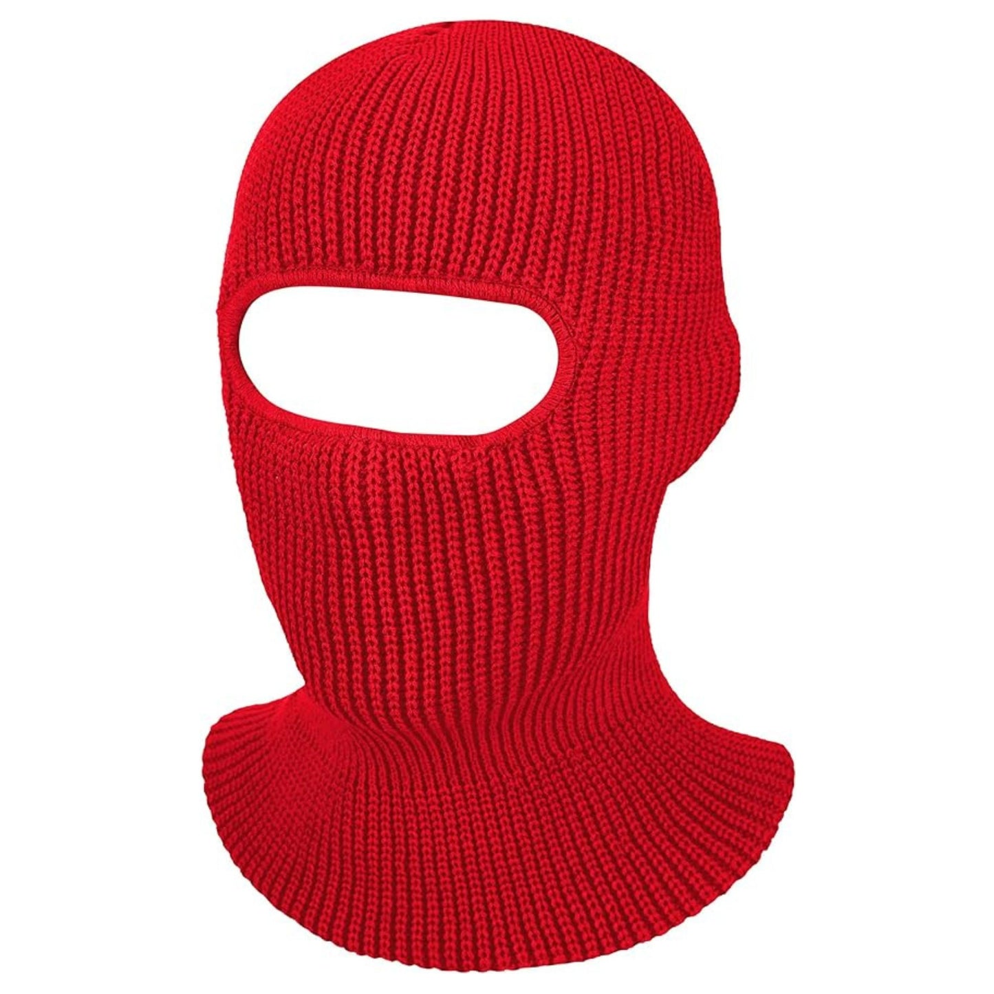 Red 1-hole ski mask for Adults and kids ski beanie