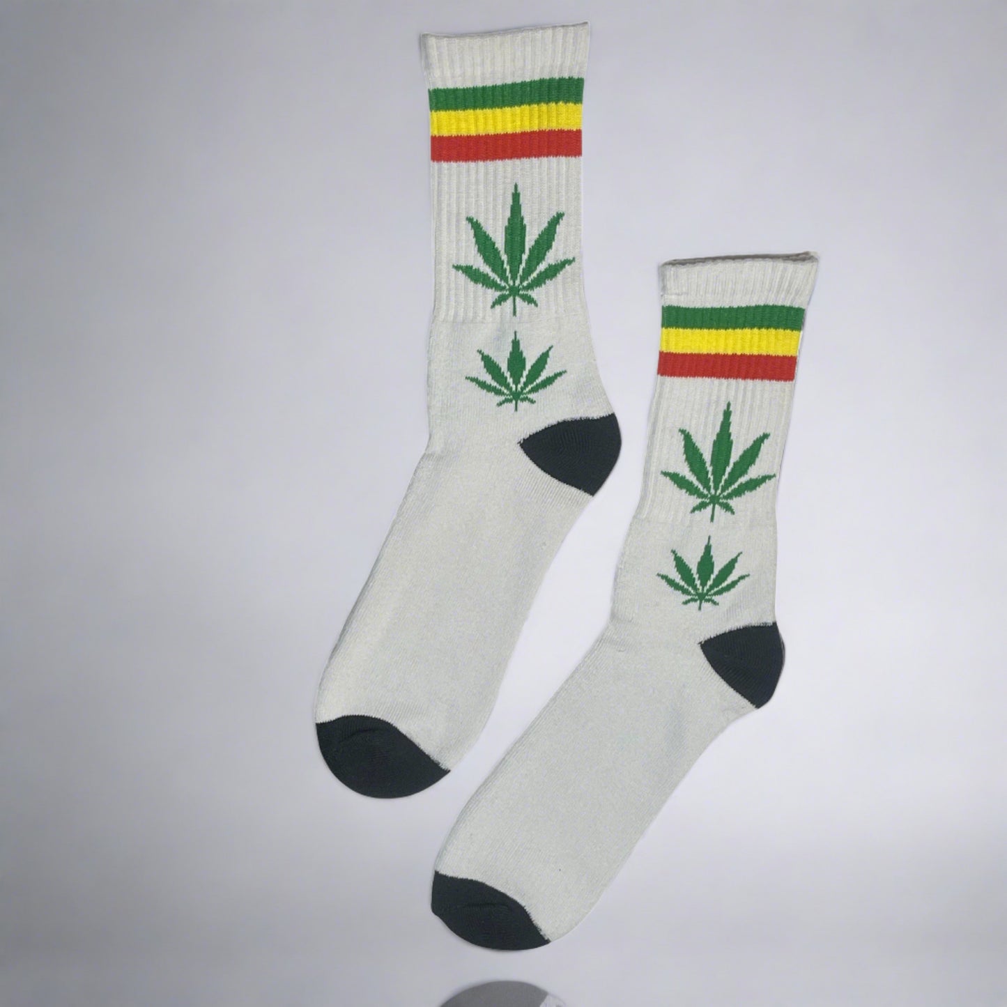 Rasta weed socks