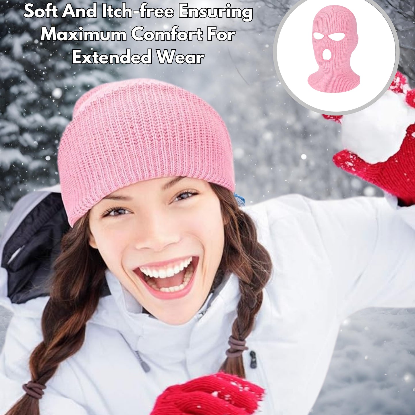 Pink Ski Mask