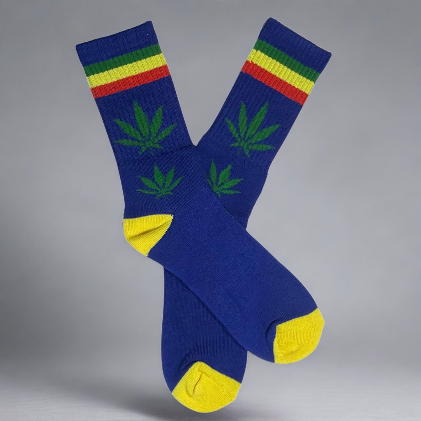 blue weed socks