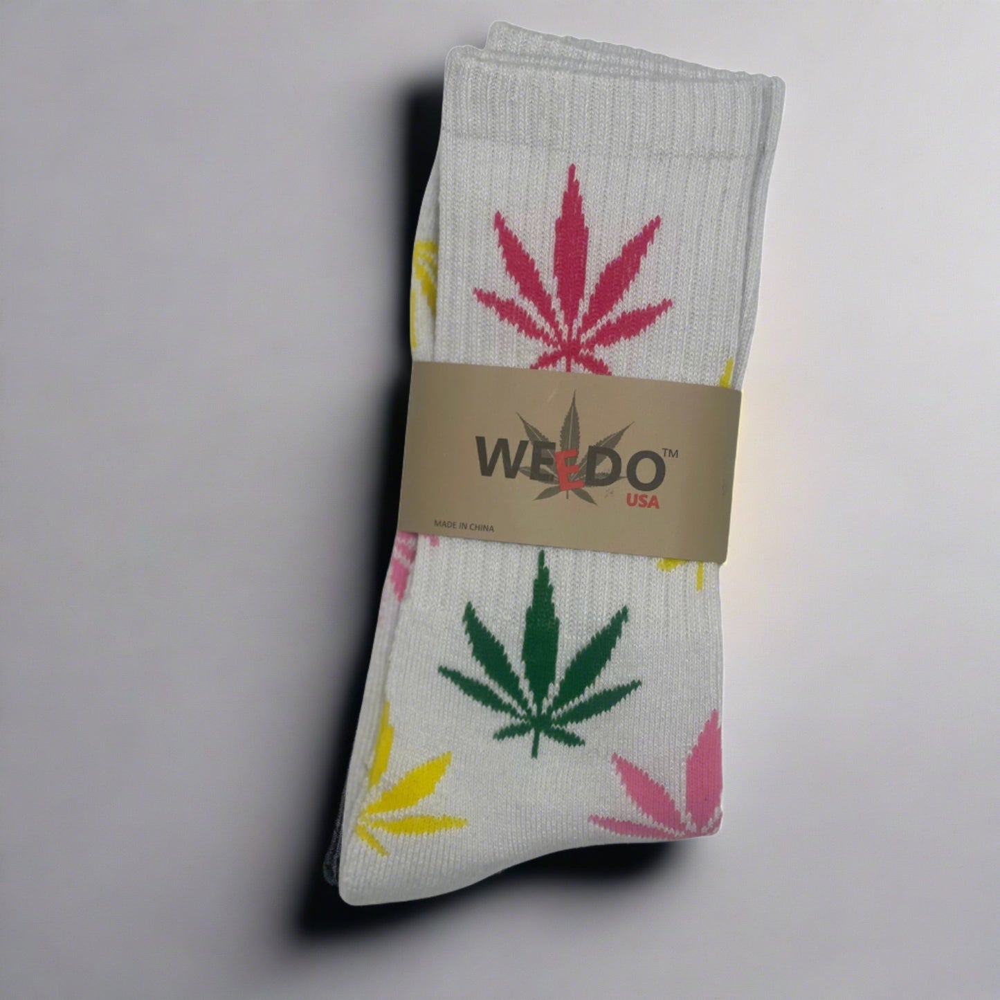 A pack of a pair of Weed socks
