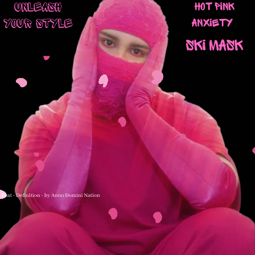 Hot Pink Anxiety Ski Mask