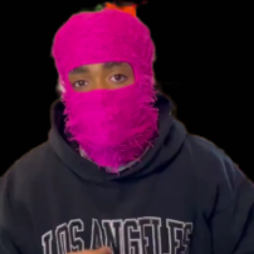 Hot Pink Anxiety Ski Mask