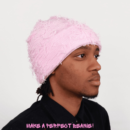 Light Pink Yeat Distressed Balaclava Ski Mask