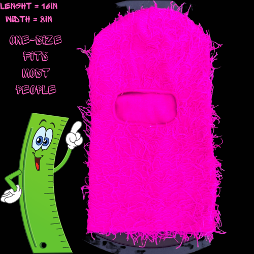 Hot Pink Anxiety Ski Mask