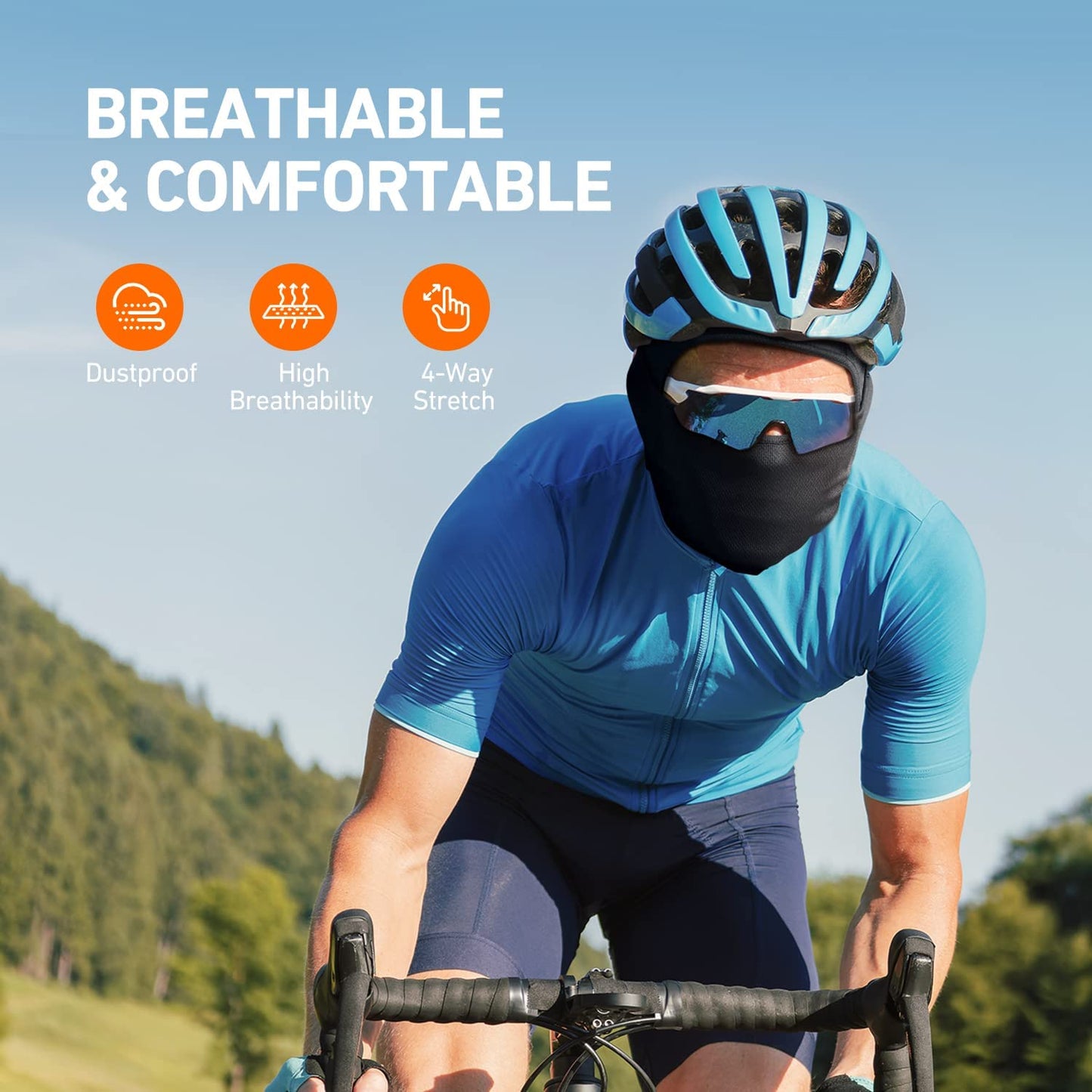 Shiesty balaclava ski mask for football and outdoor recreational sports. Black balaclava ski mask protects from wind, sun, pollen, and other environmental factors. With soft and comfortable breathable and quick drying fabric. For men women and children outdoor protection