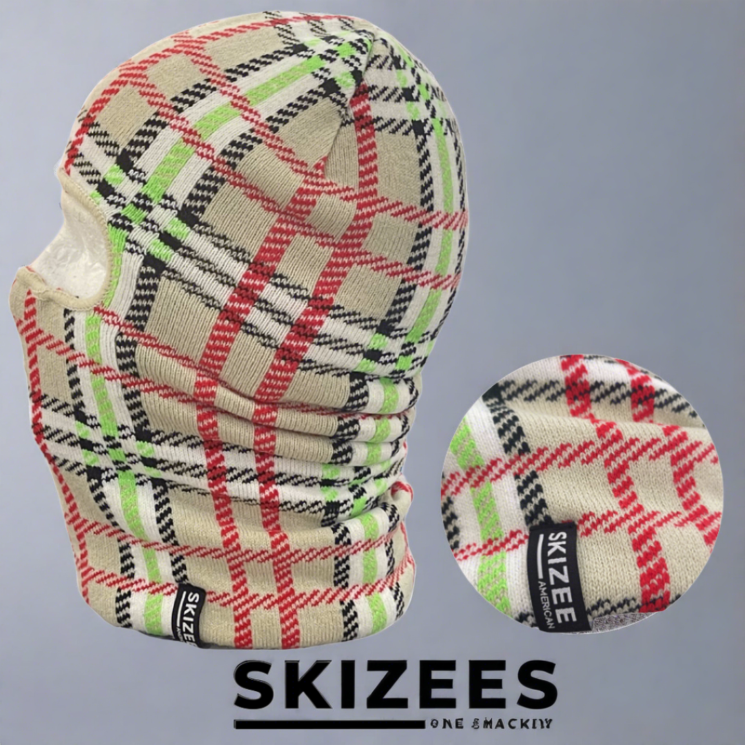 SKIZEES Flannel balaclava ski mask one hole offers soft and comfortable fabric made with 100% High quality, acrylic material - Womens mens kids snow gear for cold windy days