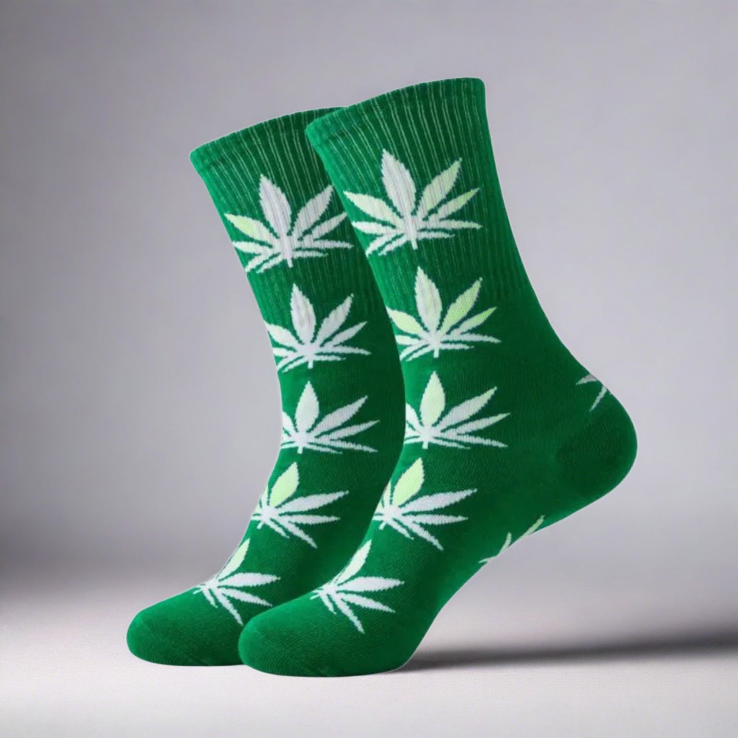 green weed socks