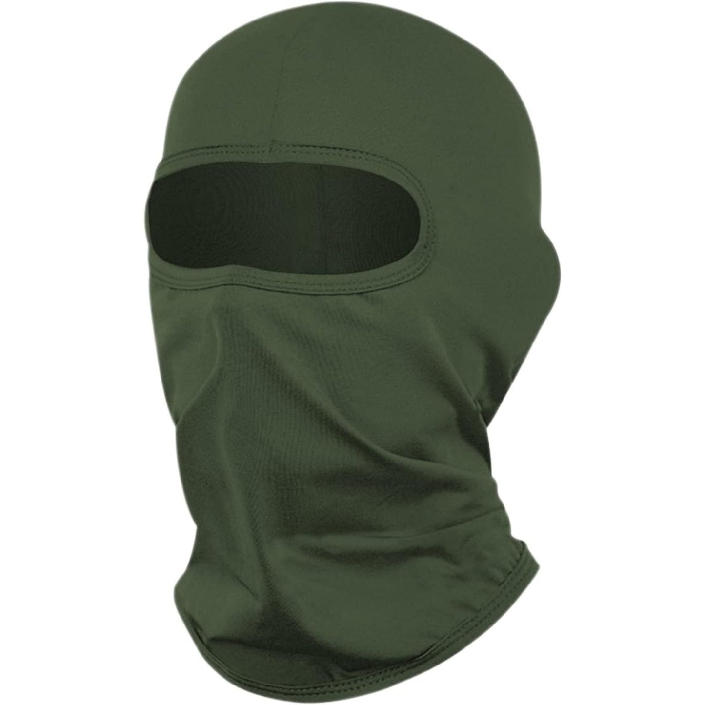 Army green Ninja ski mask 18 in lightweight, soft and comfortable balaclava