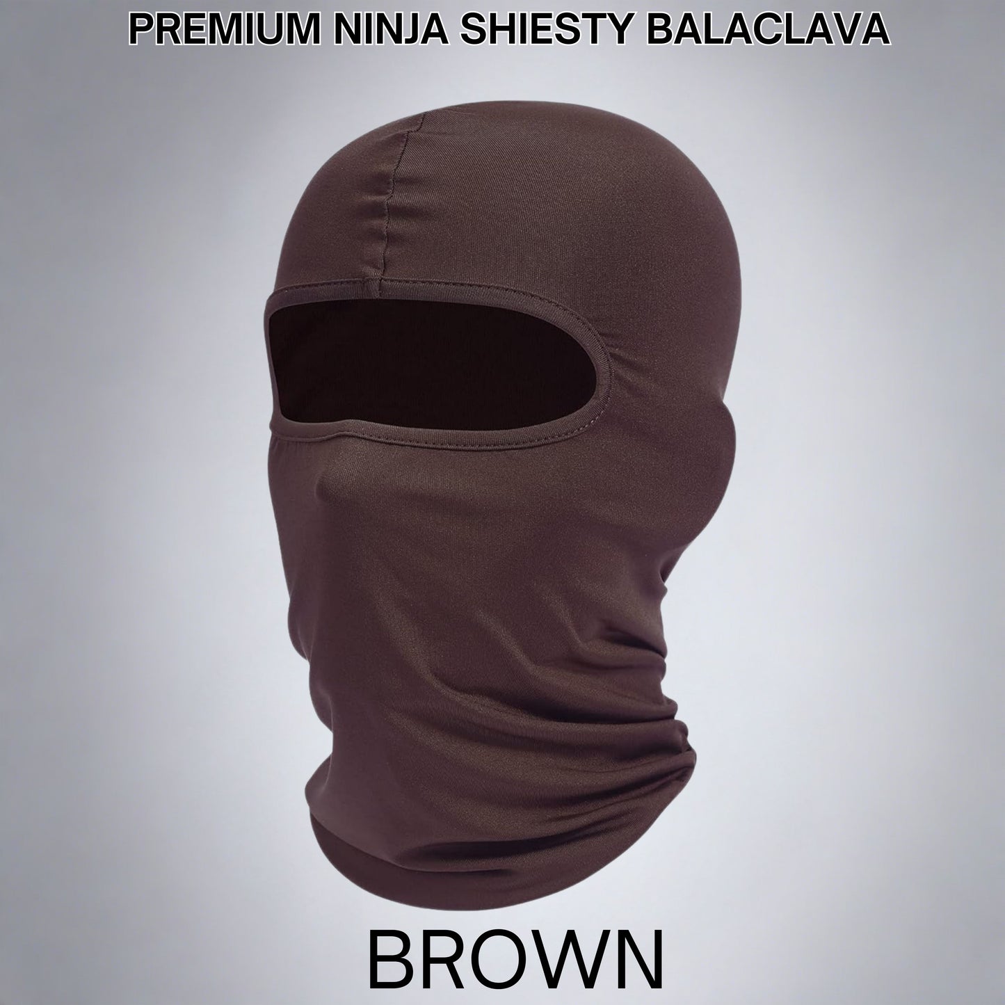 brown ninja ski mask