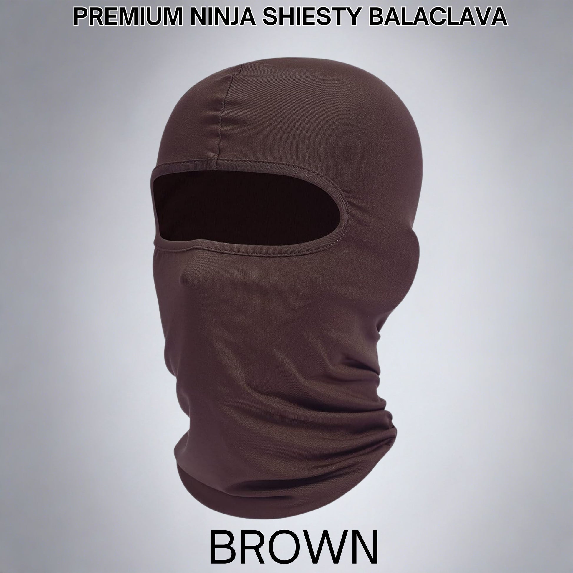 brown ninja ski mask