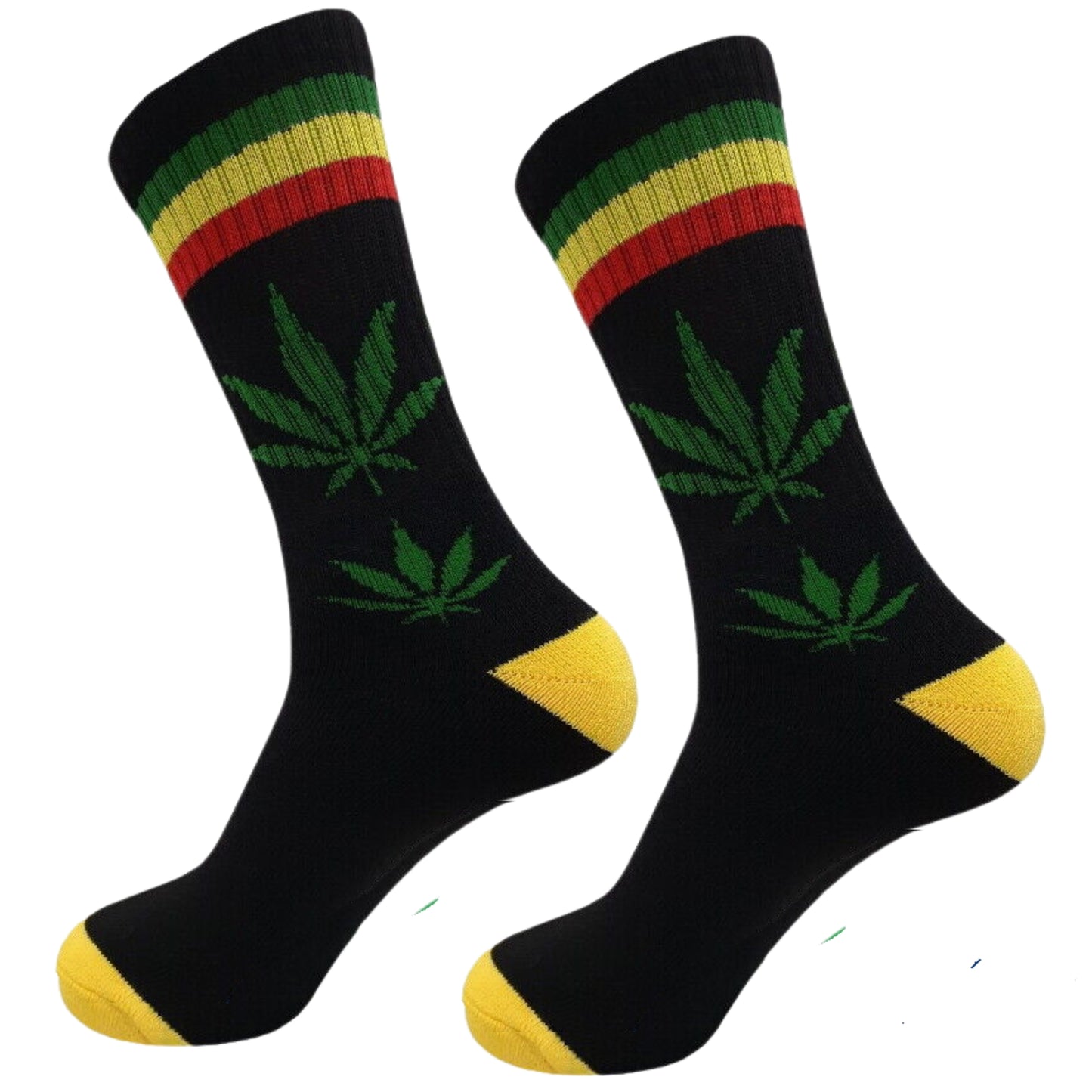 weed socks with stripes