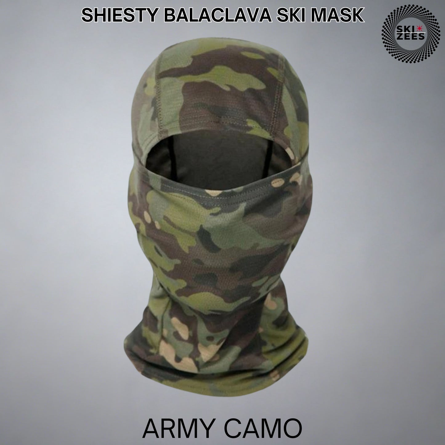 army camo shiesty balaclava ski mask