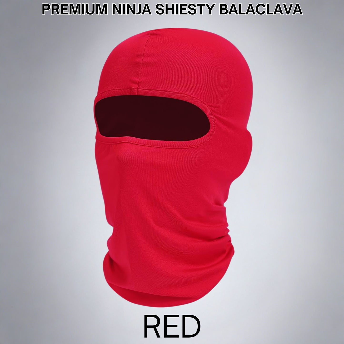 thin red balaclava