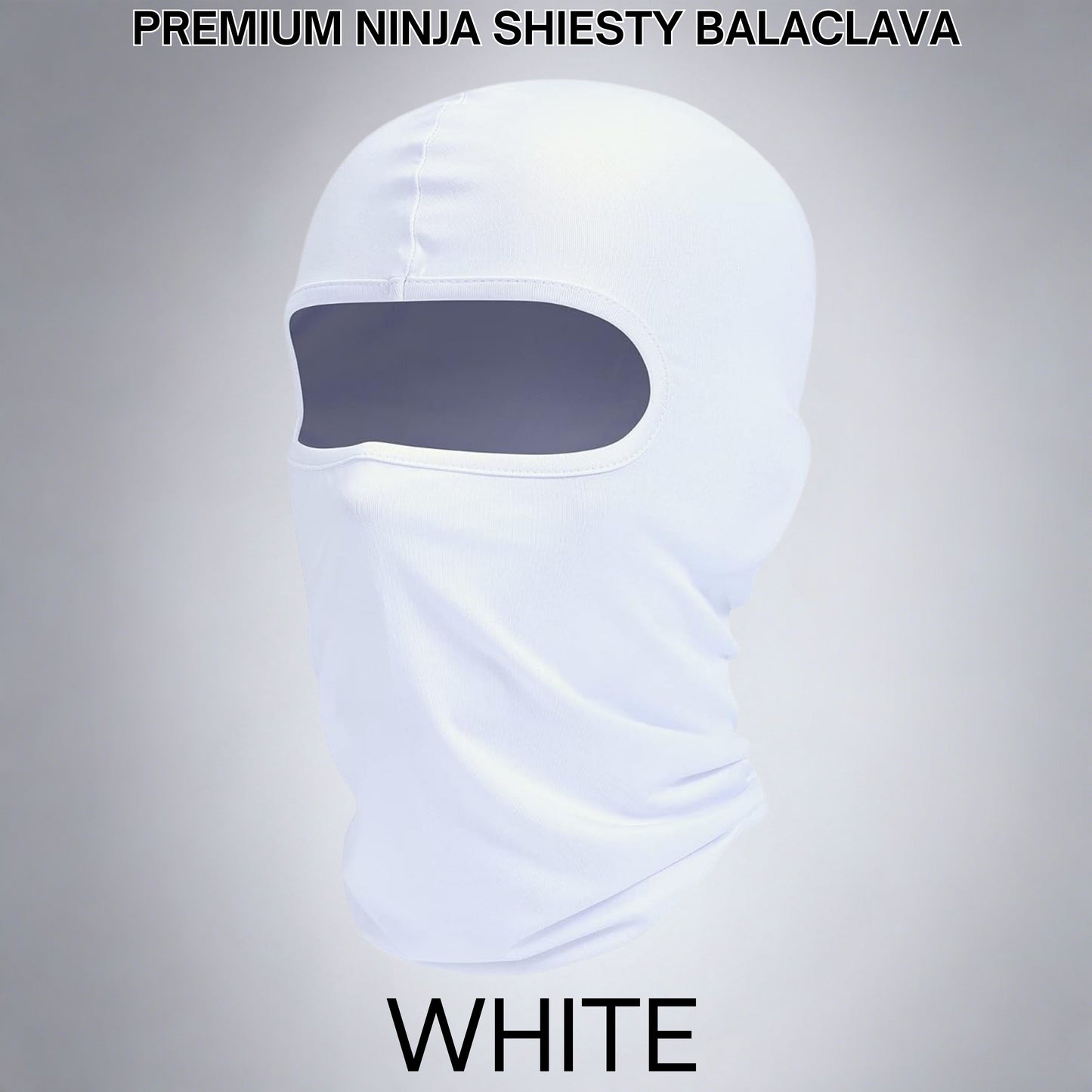 white balaclava ski mask