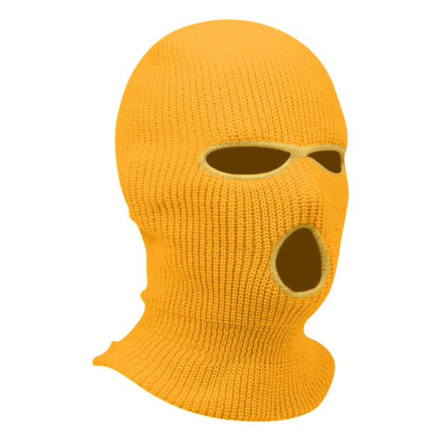 Yellow ski mask 3-holes 