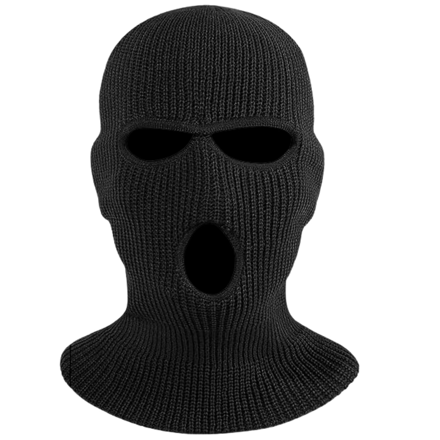 Skizees black knitted ski masks for cold weather