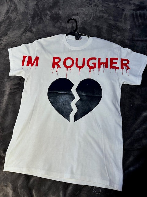 Naiheem Lee "I'm Rougher" Signature Graphic Tee – White/Red