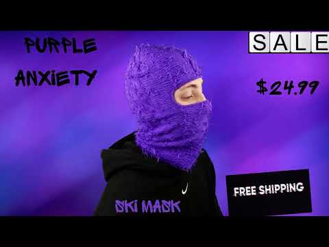 Purple Yeat Distressed Balaclava Ski Mask – SKIZEES