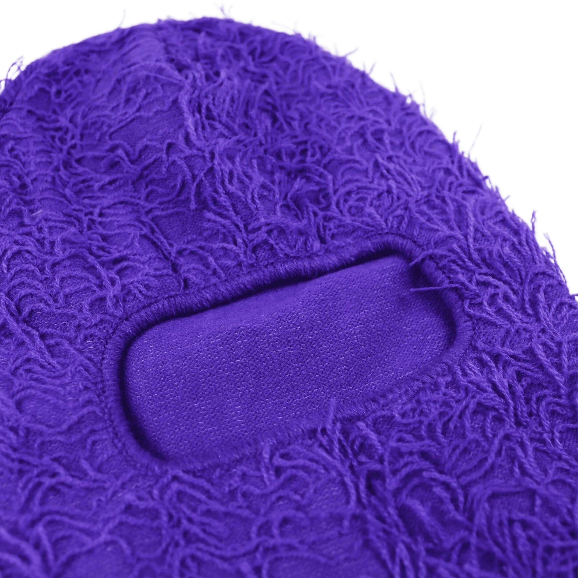 purple furry balalcava for men