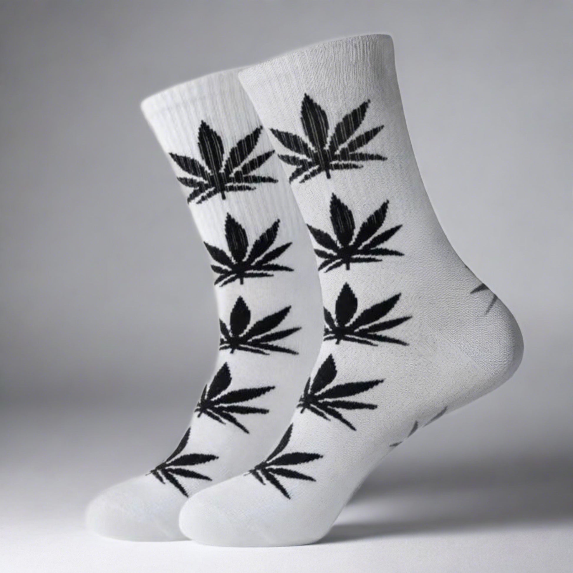 white weed socks