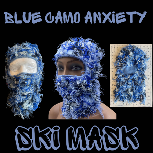 Anxiety Blue Camo Balaclava