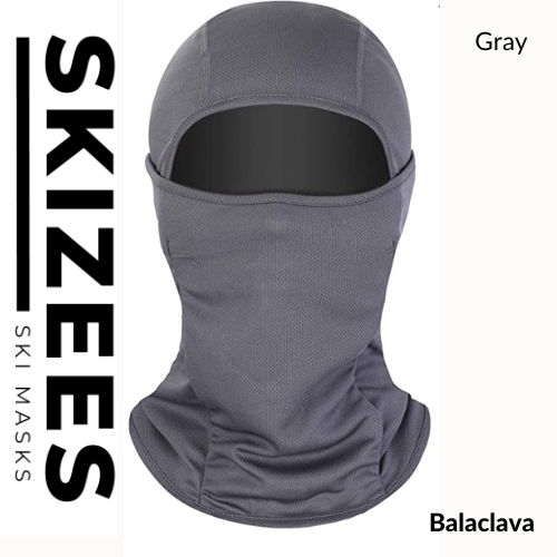 Grey Balaclava Ski Mask2. Ski mask balaclava face mask for men and women - motorcycle snowboarding skiing work and outdoor sports gear for cold weather - Cool multi-use shiesty beanie and neck gaiter for mens and womens winter accessories
